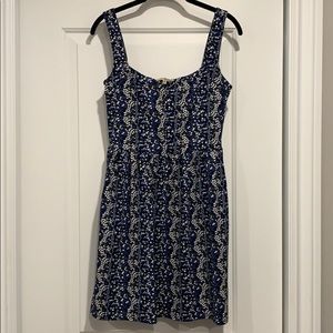 Blue floral dress